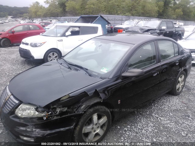 1G8AL55F67Z112954 - 2007 SATURN ION LEVEL 3 BLACK photo 6