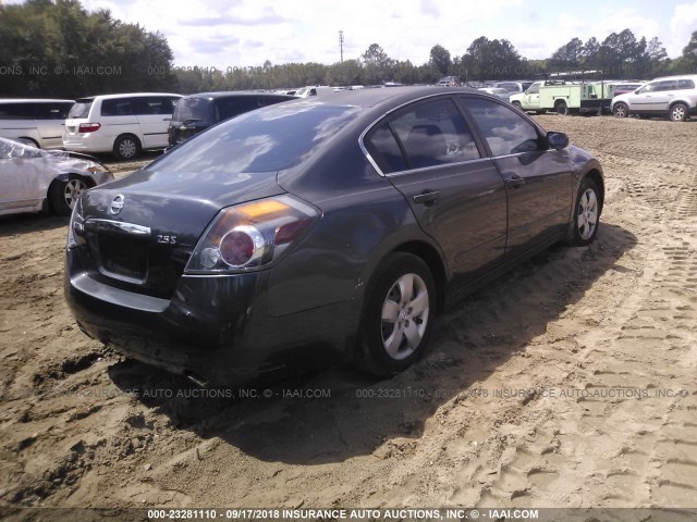 1N4AL21E28N405508 - 2008 NISSAN ALTIMA 2.5/2.5S GRAY photo 4