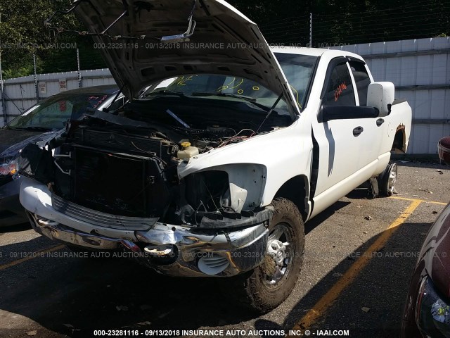 1D7KS28C46J202085 - 2006 DODGE RAM 2500 ST/SLT WHITE photo 2