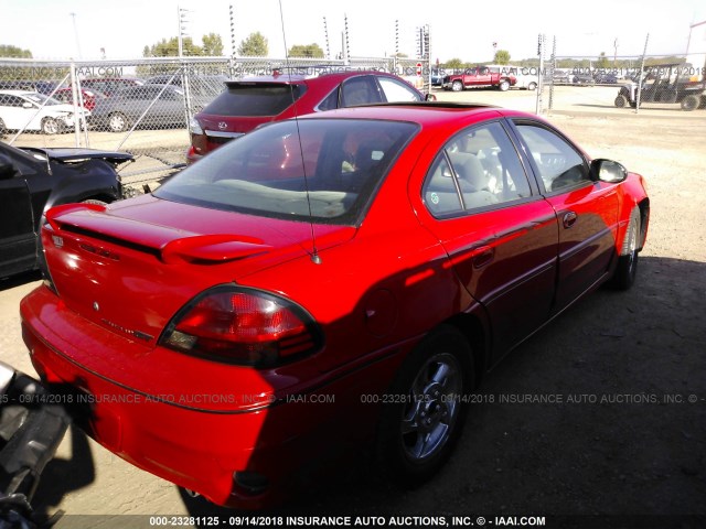 1G2NW52E93C210338 - 2003 PONTIAC GRAND AM GT RED photo 4