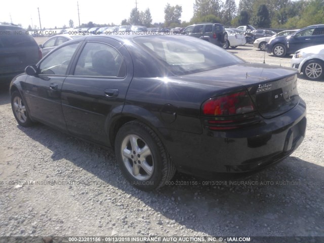 1B3EL46X85N550826 - 2005 DODGE STRATUS SXT BLACK photo 3