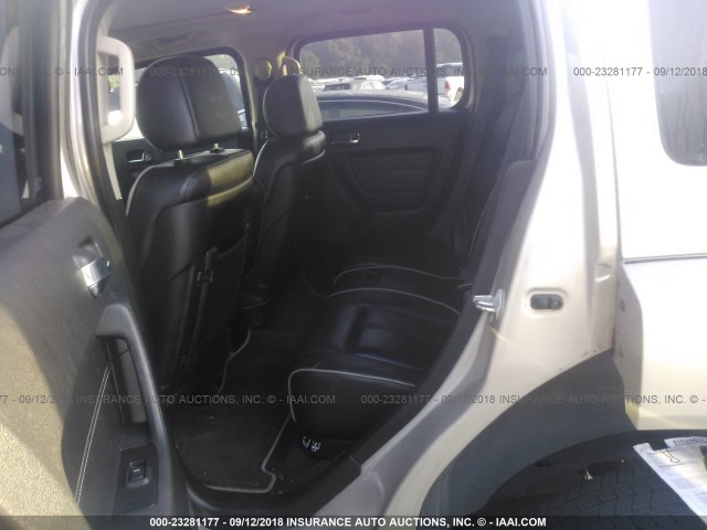 5GTDN13E078156883 - 2007 HUMMER H3 BEIGE photo 8