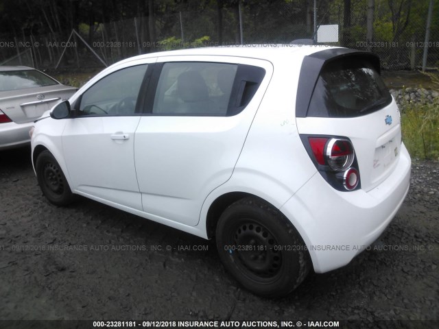 1G1JA6SHXF4131521 - 2015 CHEVROLET SONIC LS WHITE photo 3