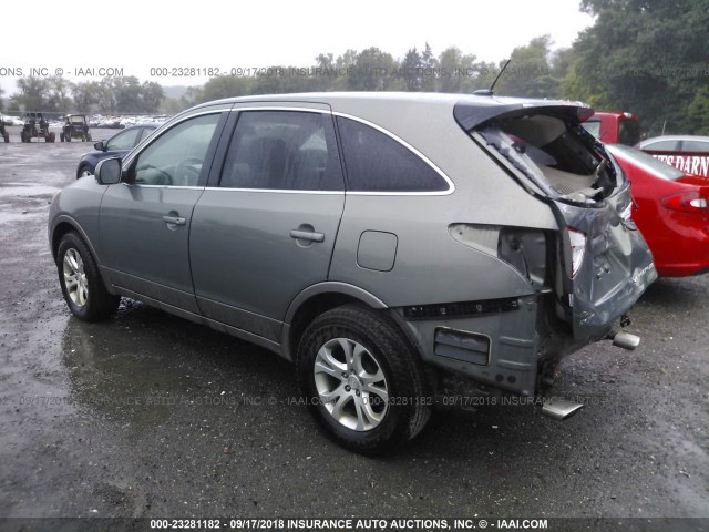 KM8NU13C98U071591 - 2008 HYUNDAI VERACRUZ GLS/SE/LIMITED GRAY photo 3