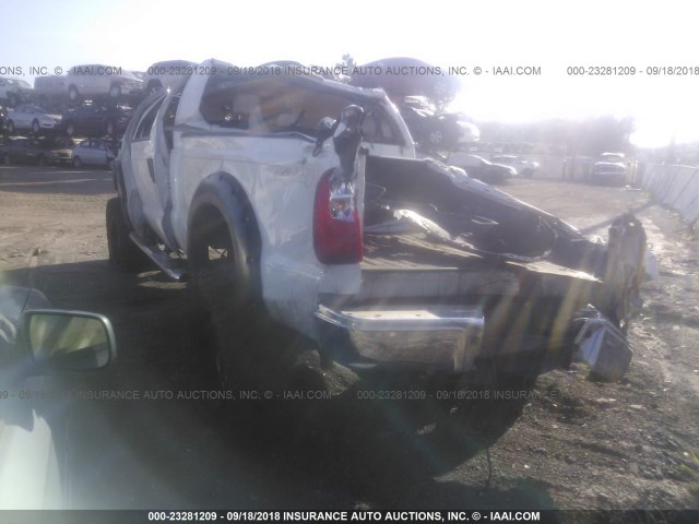 1FTSW2BR1AEA60176 - 2010 FORD F250 SUPER DUTY WHITE photo 3