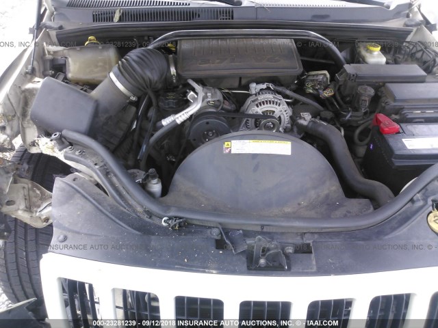 1J8GS48K97C678544 - 2007 JEEP GRAND CHEROKEE LAREDO/COLUMBIA/FREEDOM WHITE photo 10