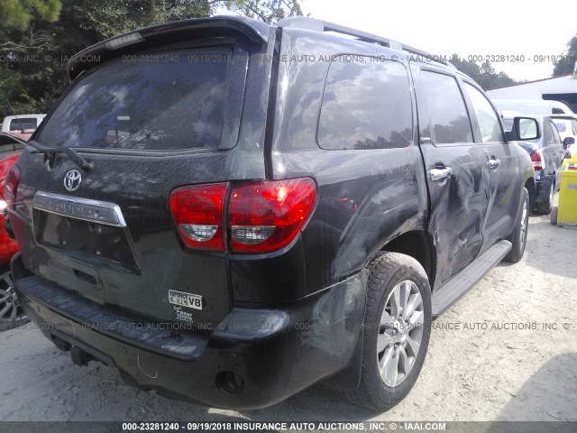 5TDKY5G17DS048403 - 2013 TOYOTA SEQUOIA LIMITED BLACK photo 4