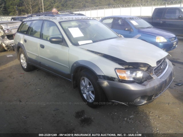 4S4BP61C957382636 - 2005 SUBARU LEGACY OUTBACK 2.5I GOLD photo 1