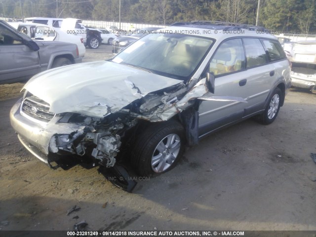 4S4BP61C957382636 - 2005 SUBARU LEGACY OUTBACK 2.5I GOLD photo 2