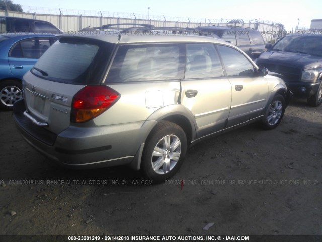 4S4BP61C957382636 - 2005 SUBARU LEGACY OUTBACK 2.5I GOLD photo 4