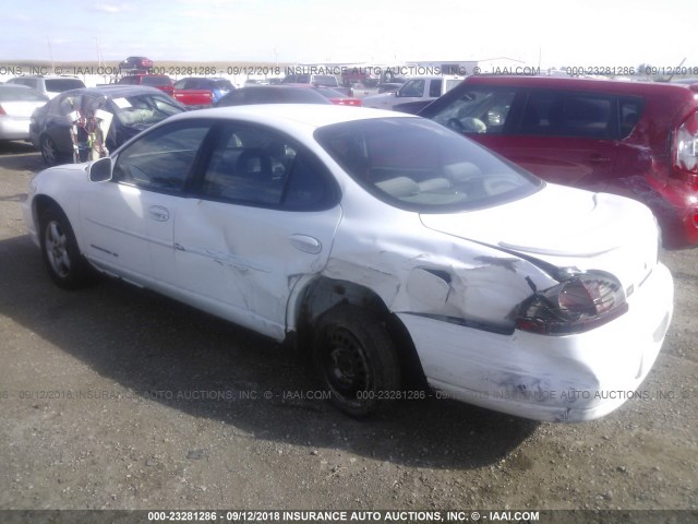 1G2WK52JX1F233068 - 2001 PONTIAC GRAND PRIX SE WHITE photo 3