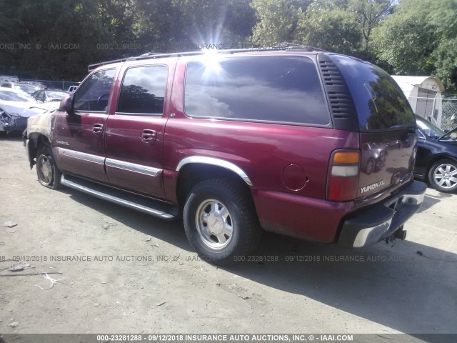 1GKFK16Z92J265694 - 2002 GMC YUKON XL K1500 RED photo 3