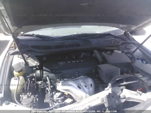 4T1BE46K07U579936 - 2007 TOYOTA CAMRY NEW GENERAT CE/LE/XLE/SE GRAY photo 10