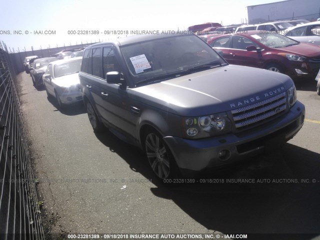 SALSH23498A168424 - 2008 LAND ROVER RANGE ROVER SPORT SUPERCHARGED GRAY photo 1