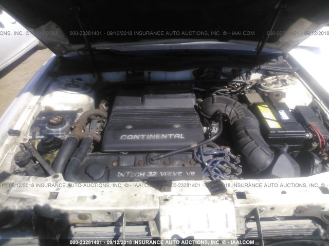 1LNLM97V6VY715960 - 1997 LINCOLN CONTINENTAL  Biały zdjęcie 10