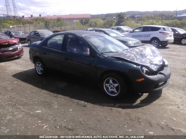 1B3ES46C9YD724350 - 2000 DODGE NEON ES GREEN photo 1