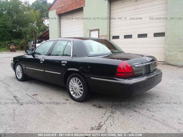 2MEBM7FV6AX625917 - 2010 MERCURY GRAND MARQUIS LS BLACK photo 3