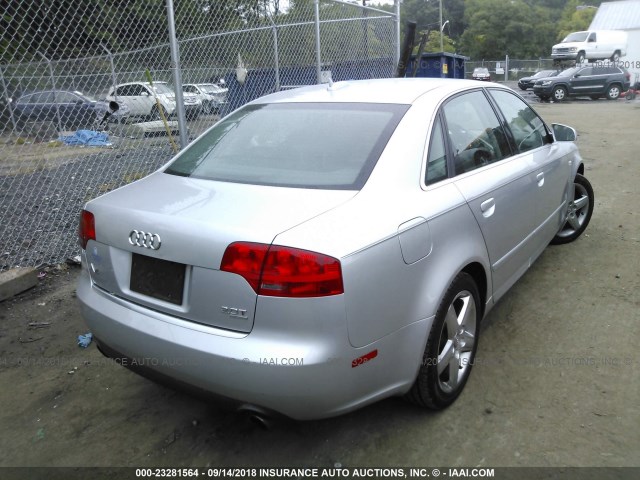 WAUDF78E55A534697 - 2005 AUDI A4 2.0T QUATTRO SILVER photo 4