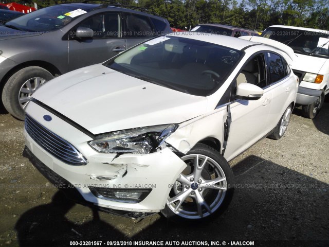 1FADP3J23GL274192 - 2016 FORD FOCUS TITANIUM WHITE photo 2