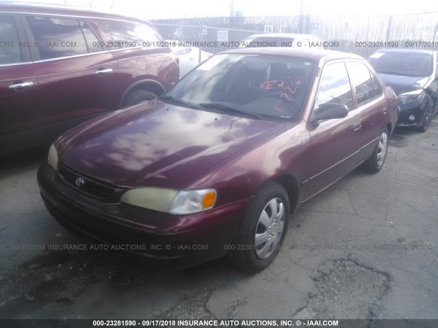 1NXBR12E9XZ172264 - 1999 TOYOTA COROLLA VE/CE/LE RED photo 2