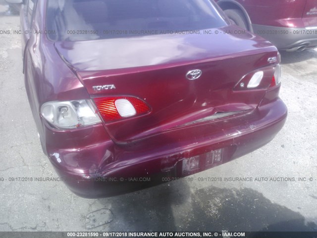 1NXBR12E9XZ172264 - 1999 TOYOTA COROLLA VE/CE/LE 红色 照片 6