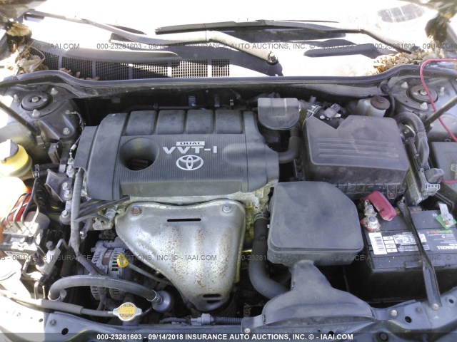 4T4BF3EK7AR028151 - 2010 TOYOTA CAMRY SE/LE/XLE ნაცრისფერი ფოტო 10