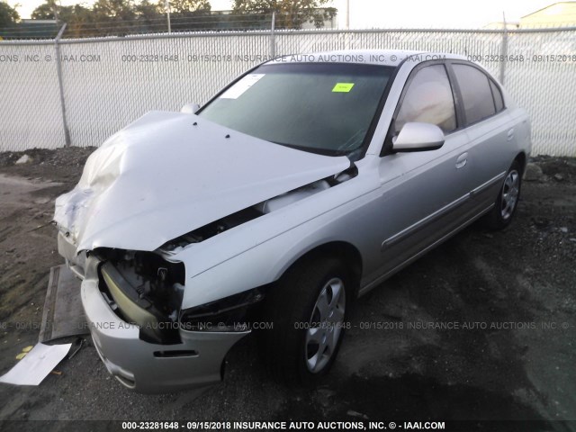 KMHDN46D96U273679 - 2006 HYUNDAI ELANTRA GLS/GT/LIMITED SILVER photo 2