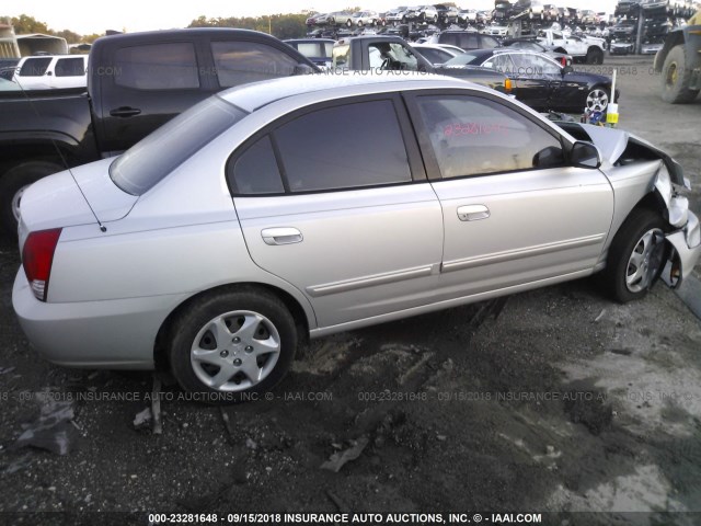 KMHDN46D96U273679 - 2006 HYUNDAI ELANTRA GLS/GT/LIMITED SILVER photo 4