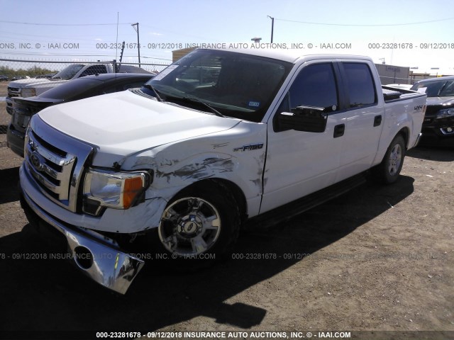 1FTFW1EF8CFB96296 - 2012 FORD F150 SUPERCREW WHITE photo 2