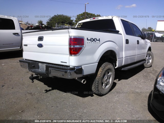 1FTFW1EF8CFB96296 - 2012 FORD F150 SUPERCREW WHITE photo 4