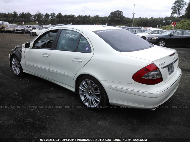 WDBUF87XX7X219159 - 2007 MERCEDES-BENZ E 350 4MATIC WHITE photo 3