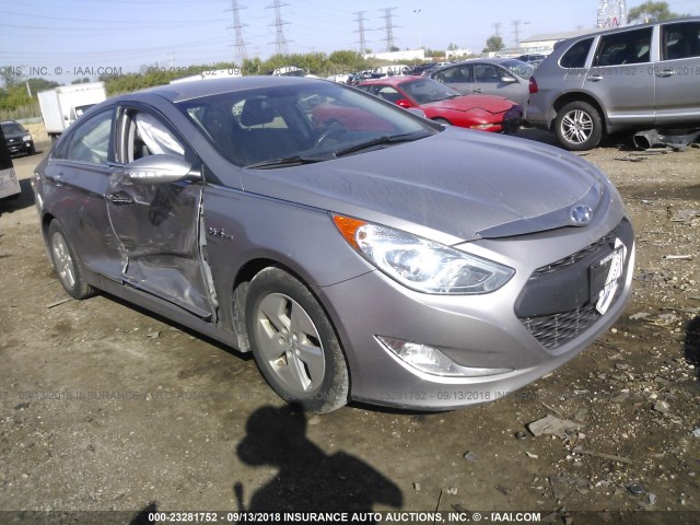 KMHEC4A4XBA002384 - 2011 HYUNDAI SONATA HYBRID SILVER photo 1