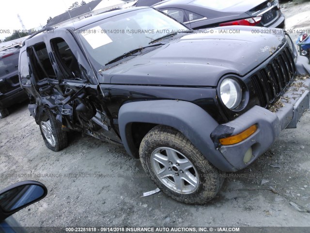 1J4GL48K13W592782 - 2003 JEEP LIBERTY SPORT/FREEDOM შავი ფოტო 1