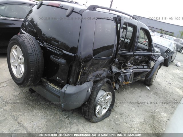 1J4GL48K13W592782 - 2003 JEEP LIBERTY SPORT/FREEDOM შავი ფოტო 4