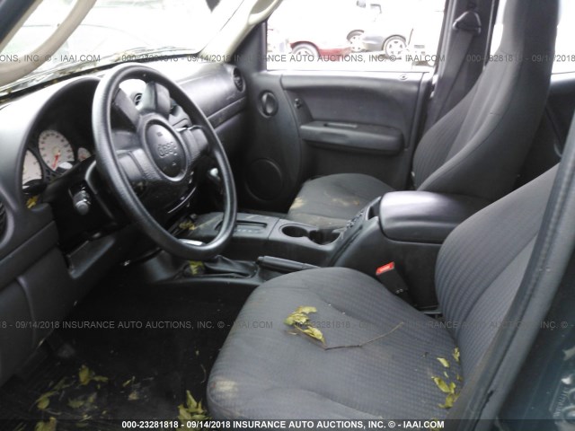 1J4GL48K13W592782 - 2003 JEEP LIBERTY SPORT/FREEDOM შავი ფოტო 5