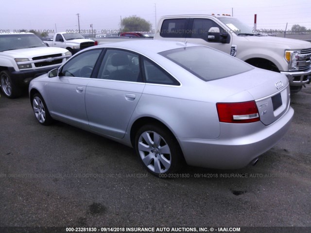 WAUDG74F85N104540 - 2005 AUDI A6 3.2 QUATTRO SILVER photo 3