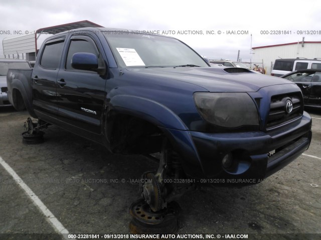 3TMLU42N06M003715 - 2006 TOYOTA TACOMA DOUBLE CAB BLUE photo 1