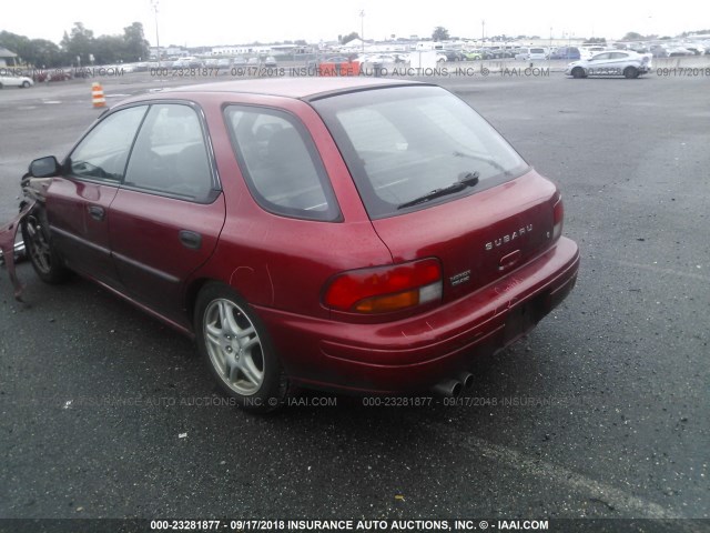 JF1GF4354YH811623 - 2000 SUBARU IMPREZA L RED photo 3