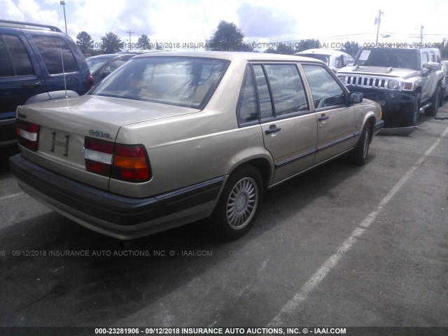 YV1JS8838NA083278 - 1992 VOLVO 940 GL GOLD photo 4