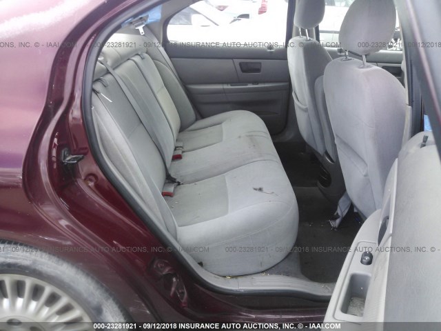 1MEFM50U44A611162 - 2004 MERCURY SABLE GS BURGUNDY photo 8