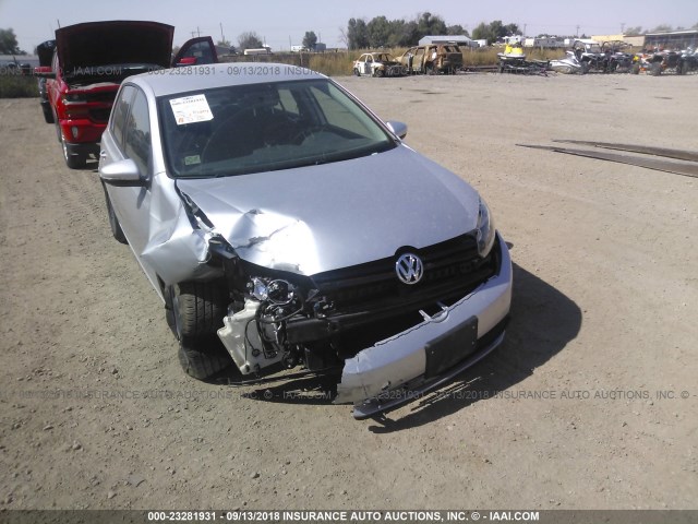 WVWDA9AJ4BW009200 - 2011 VOLKSWAGEN GOLF SILVER photo 6