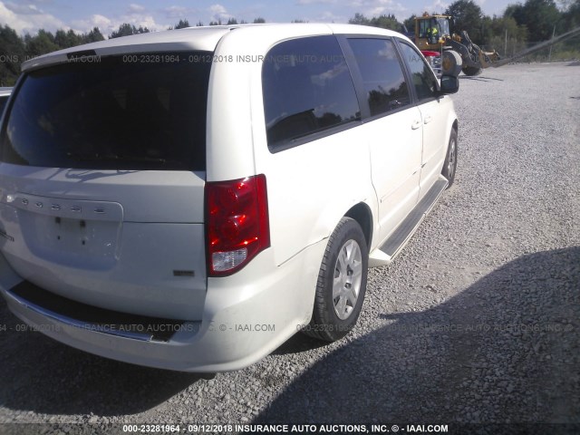 2D4RN4DG7BR640922 - 2011 DODGE GRAND CARAVAN EXPRESS WHITE photo 4