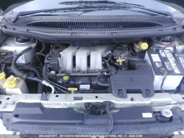 1B4GT74L3YB546212 - 2000 DODGE GRAND CARAVAN ES GRAY photo 10