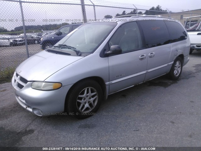 1B4GT74L3YB546212 - 2000 DODGE GRAND CARAVAN ES GRAY photo 2