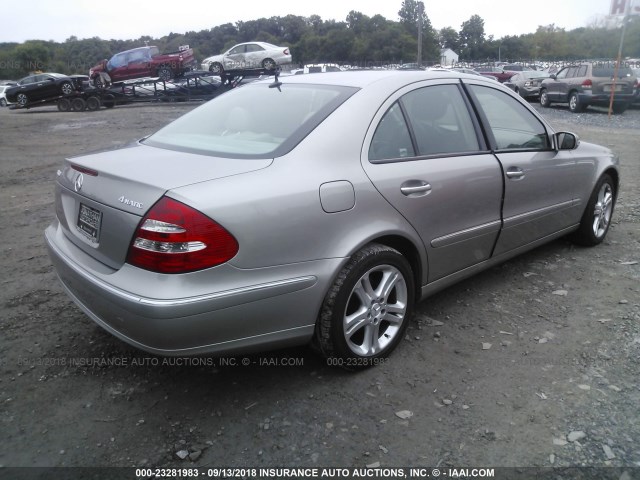 WDBUF83J74X126600 - 2004 MERCEDES-BENZ E 500 4MATIC GRAY photo 4