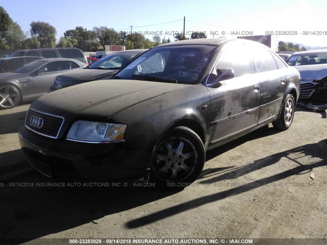 WAUJT64B62N133956 - 2002 AUDI A6 3 BLACK photo 2