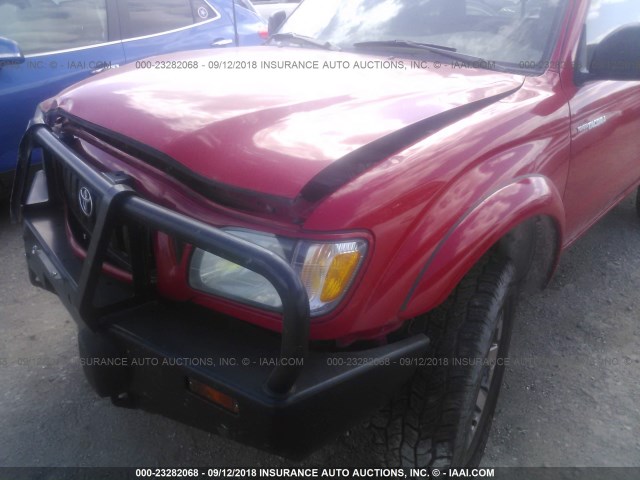 5TEWN72N24Z410088 - 2004 TOYOTA TACOMA XTRACAB RED photo 6