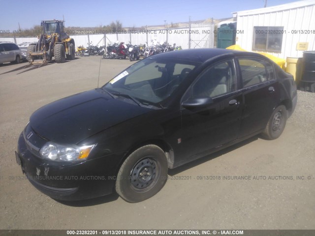 1G8AG52F84Z184257 - 2004 SATURN ION LEVEL 1 BLACK photo 2