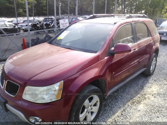 2CKDL63F966127379 - 2006 PONTIAC TORRENT RED photo 2