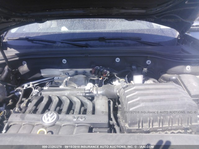 1V2PR2CAXJC521486 - 2018 VOLKSWAGEN ATLAS SE BLACK photo 10